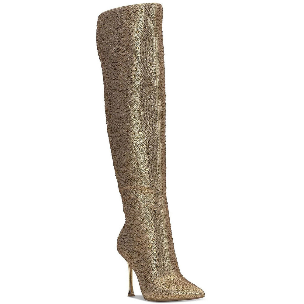 I.N.C. International Concepts Saveria Women's Gold Over The Knee Boots LION213